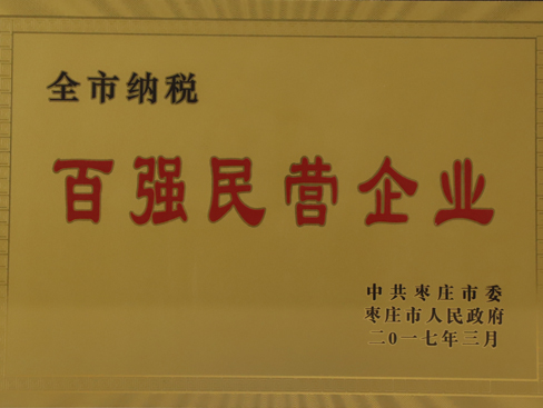 棗莊市百強民營(yíng)企業(yè)